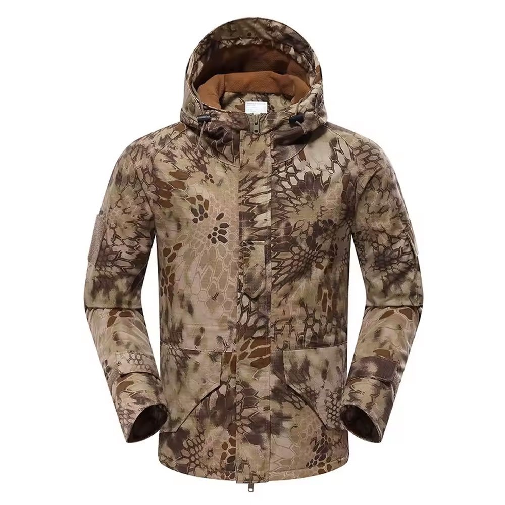 Tactical Jacket Waterproof Fleece Camouflage Jackets Unisex Camo Jackets Custom Embroidery OEM Service