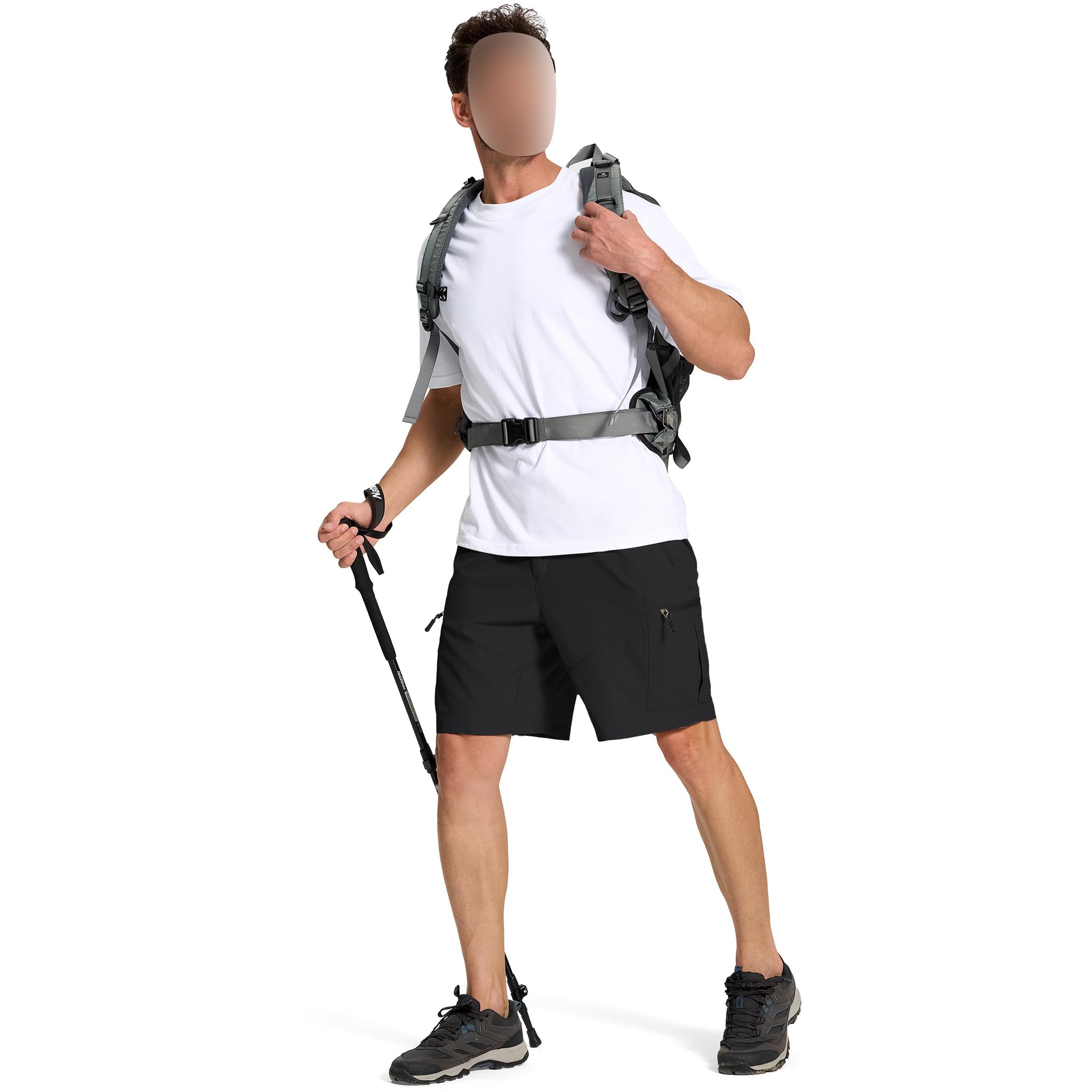 Custom Men's Athleisure Golf Fishing Golf Gym Shorts Outdoor Hiking Cargo 4 Way Stretch 6 Pockets Casual All Brands Welcome