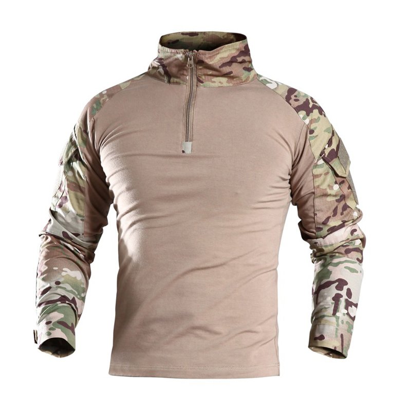 Men's Tactical Frog Shirt Suit Long Sleeve For Outdoor Sport Tactical T-Shirt Hiking Hunting Outdoor Training Shirt