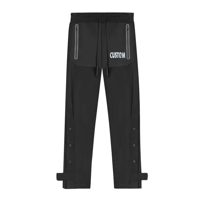 Y2k French Terry Heavyweight Flare Sweat Hiking Men'S Pants Custom Plus Size Zipper Breasted Stacked Linen Formal Pants For Men