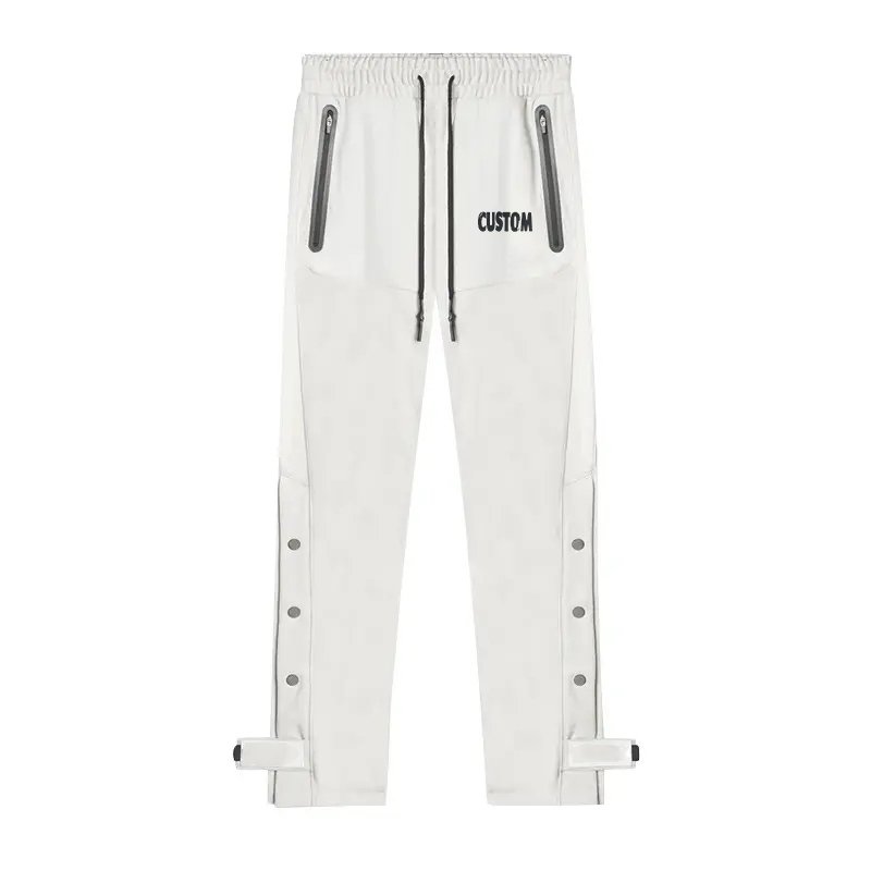 Y2k French Terry Heavyweight Flare Sweat Hiking Men'S Pants Custom Plus Size Zipper Breasted Stacked Linen Formal Pants For Men