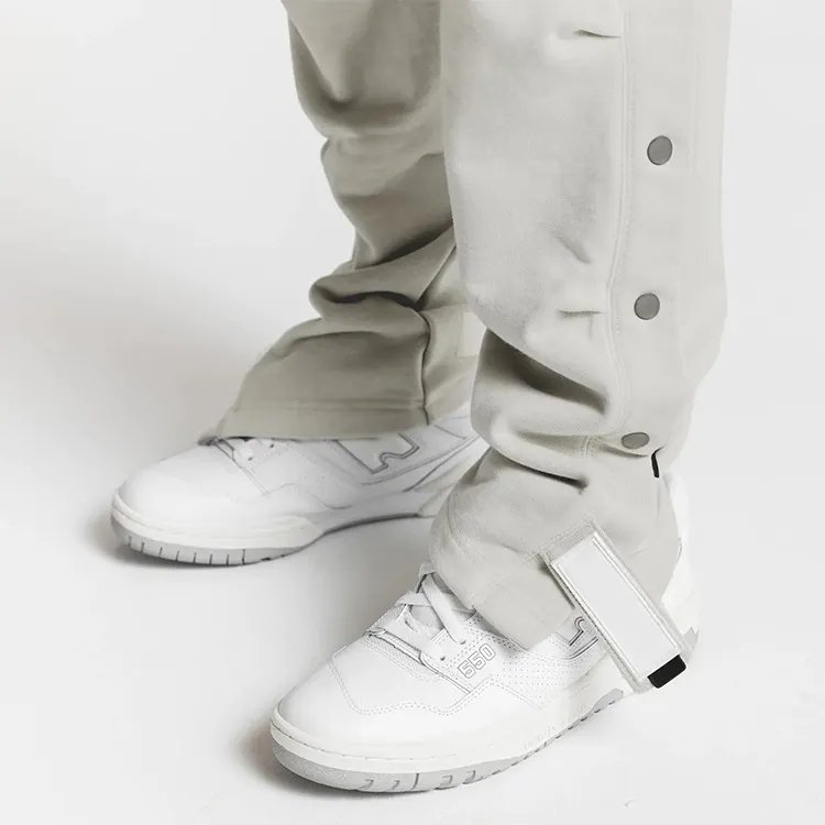 Y2k French Terry Heavyweight Flare Sweat Hiking Men'S Pants Custom Plus Size Zipper Breasted Stacked Linen Formal Pants For Men