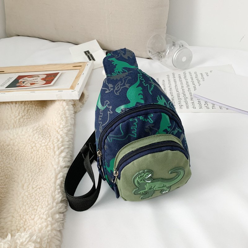 Fashionable Design Kids Cute Small Dinosaur Cross Pack body Sling Bag Travel Hiking Chest Bag Shoulder Bag Day pack