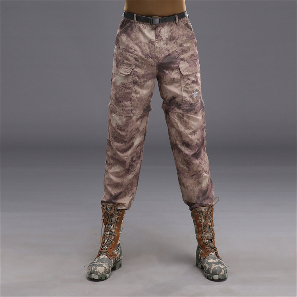 Men's Women Hiking Pants Cargo Removable Outdoor Sport Quick Dry Trousers