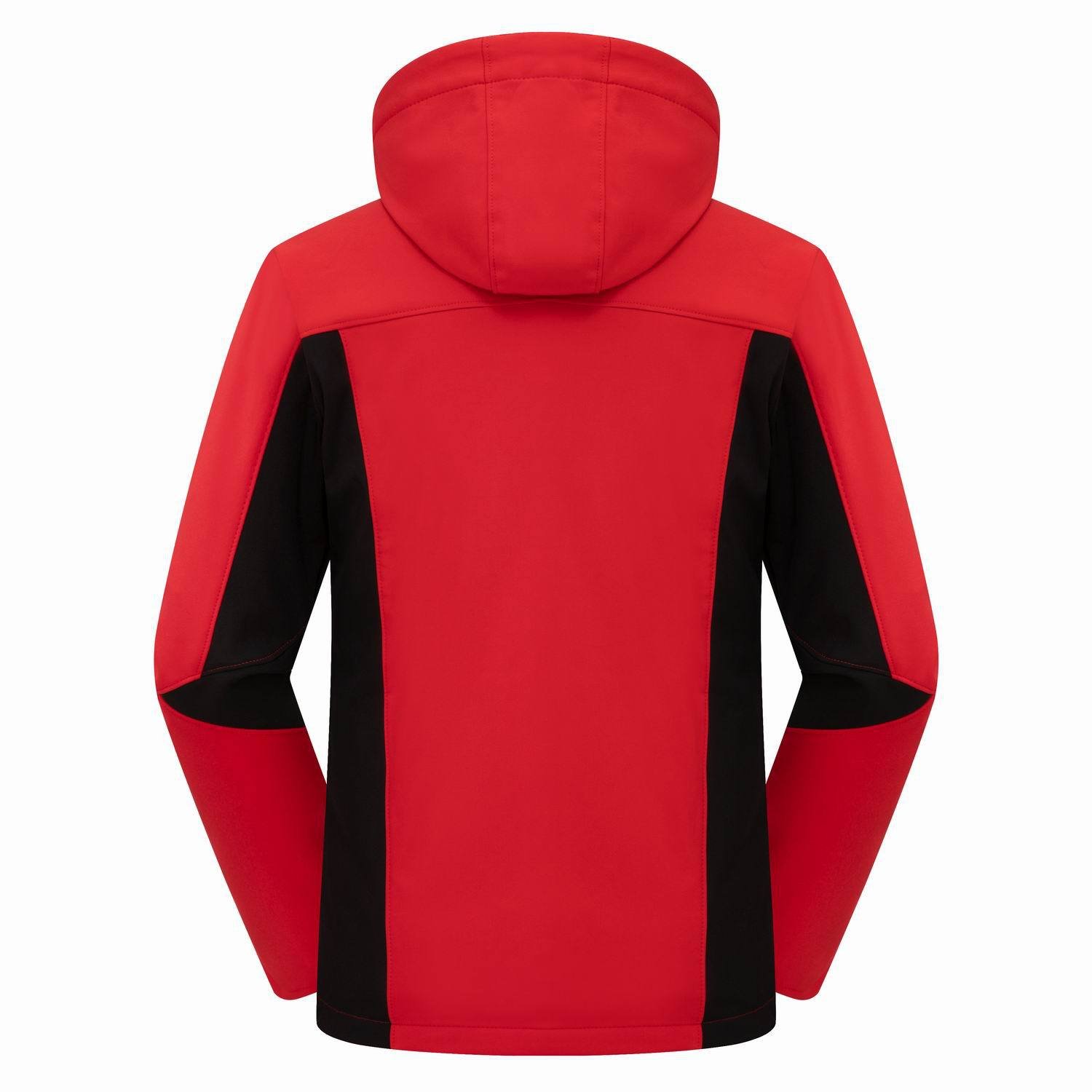 2025 Wholesale New Arrival Red Color Men's Windbreaker Waterproof Outdoor Soft shell Climbing Hiking Skiing Jacket for Men