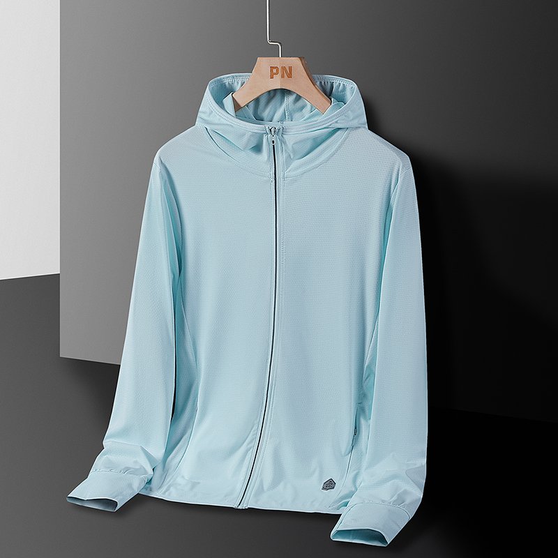 Long Sleeve Sun Protection Clothes Women Ice Silk Thin New Summer Fishing Anti-skin Clothes Men Large Size Ultra-thin Breathable
