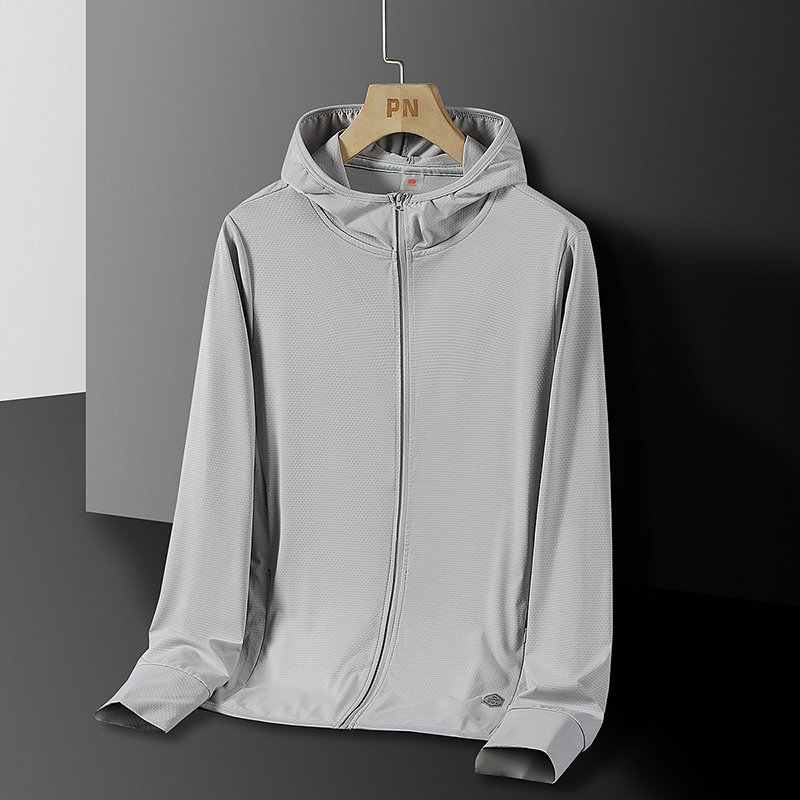 Long Sleeve Sun Protection Clothes Women Ice Silk Thin New Summer Fishing Anti-skin Clothes Men Large Size Ultra-thin Breathable