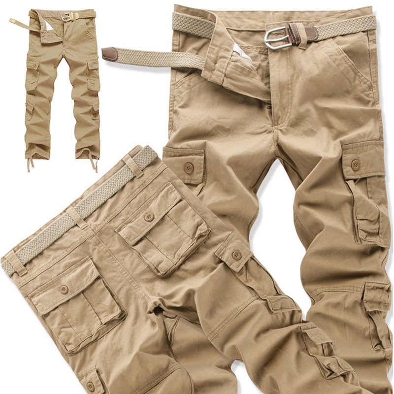 Casual Mens Cargo Work Pants Outdoor Jogging Hiking Pants Trousers