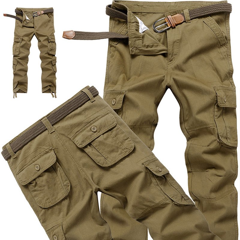 Casual Mens Cargo Work Pants Outdoor Jogging Hiking Pants Trousers