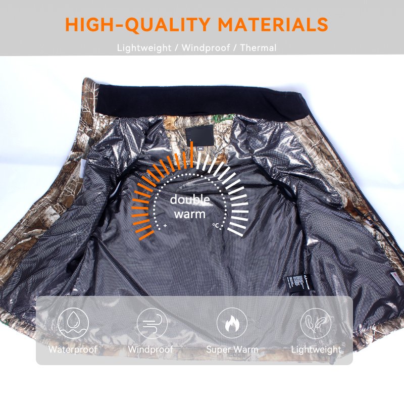 Heated Vest For Men Women Infrared Lightweight Fit Winter Warm Skiing Fishing Hunting Motorcycle Outdoor Zipper Heated Vest