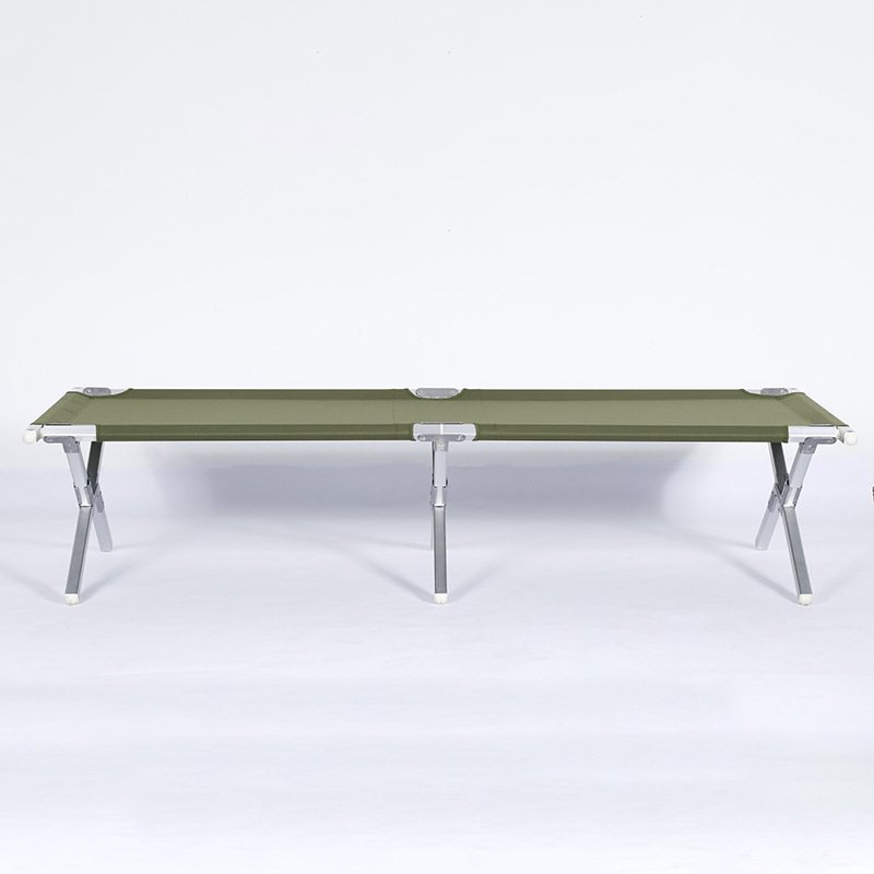 Hot Sell Green Thicken Oxford Clothing Stable Aluminum Pipe Easy Carrying Camping Folding Bed