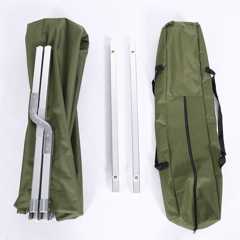 Hot Sell Green Thicken Oxford Clothing Stable Aluminum Pipe Easy Carrying Camping Folding Bed