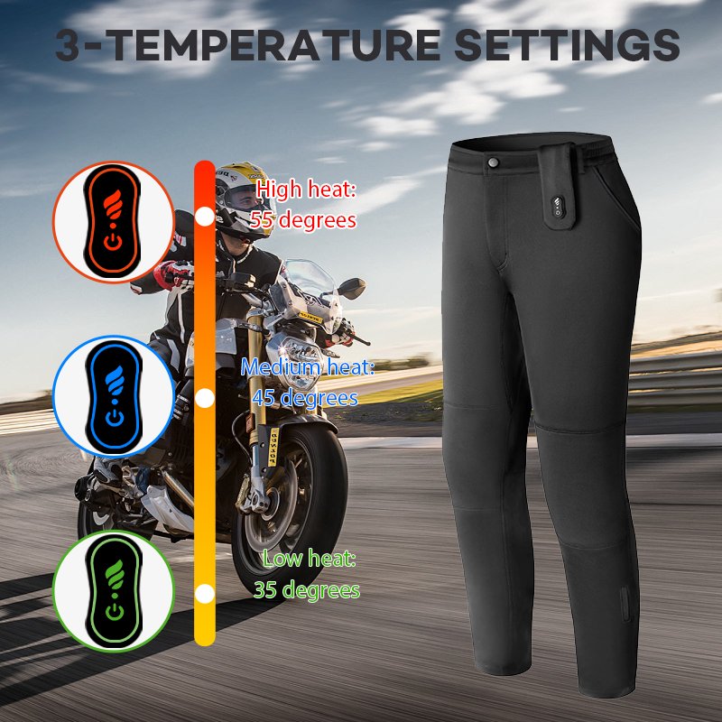 Wholesale Thermal Smart Customize Electric Warming Rider Heated Coat Clothes Motorcycle Heated Pants