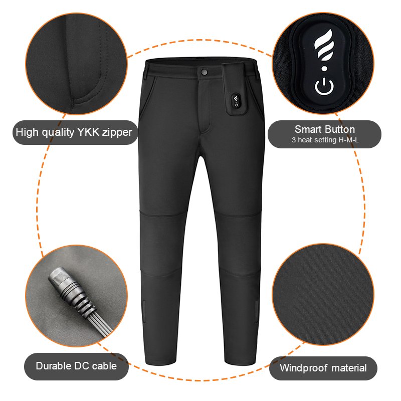 Wholesale Thermal Smart Customize Electric Warming Rider Heated Coat Clothes Motorcycle Heated Pants