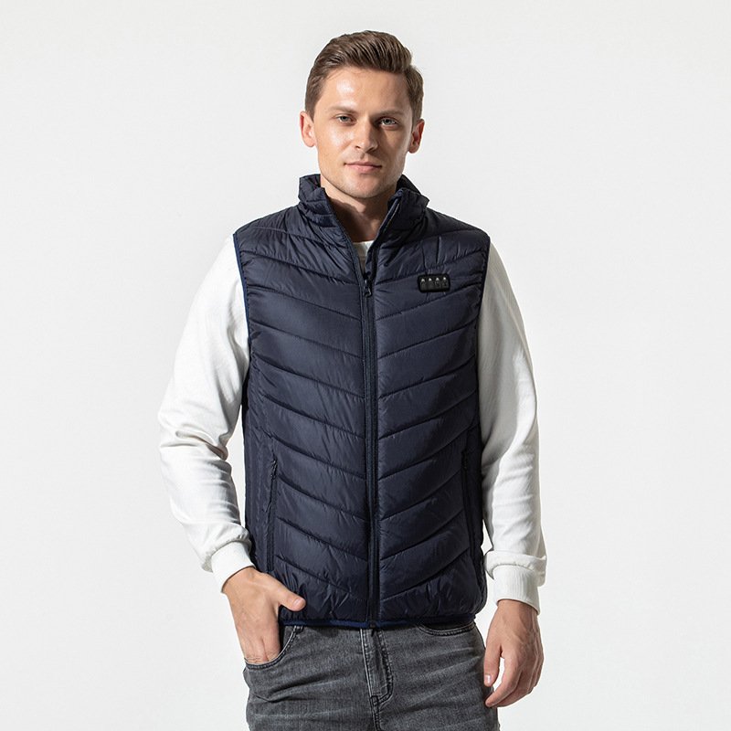 Cross-Border New Fashion Vest Usb Smart Outdoor Skiing Heating Vest For Men And Women Usd Jaacket