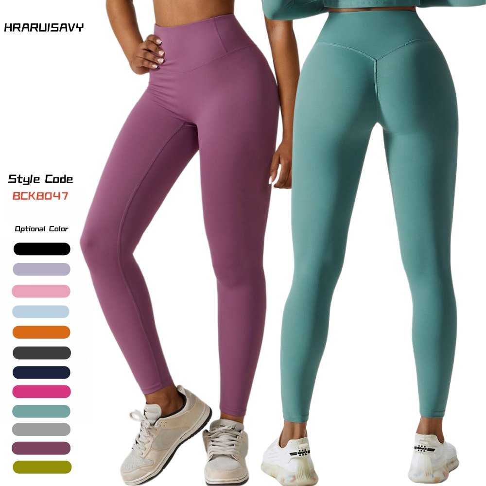 Hot Selling Breathable Tummy Control Fitness gym wear clothes High Waist Yoga Pants Women Sport Legging