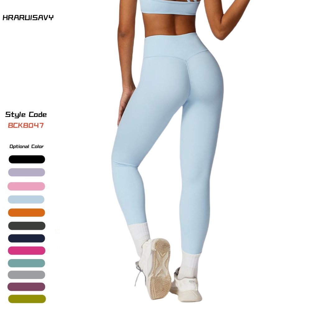 Hot Selling Breathable Tummy Control Fitness gym wear clothes High Waist Yoga Pants Women Sport Legging