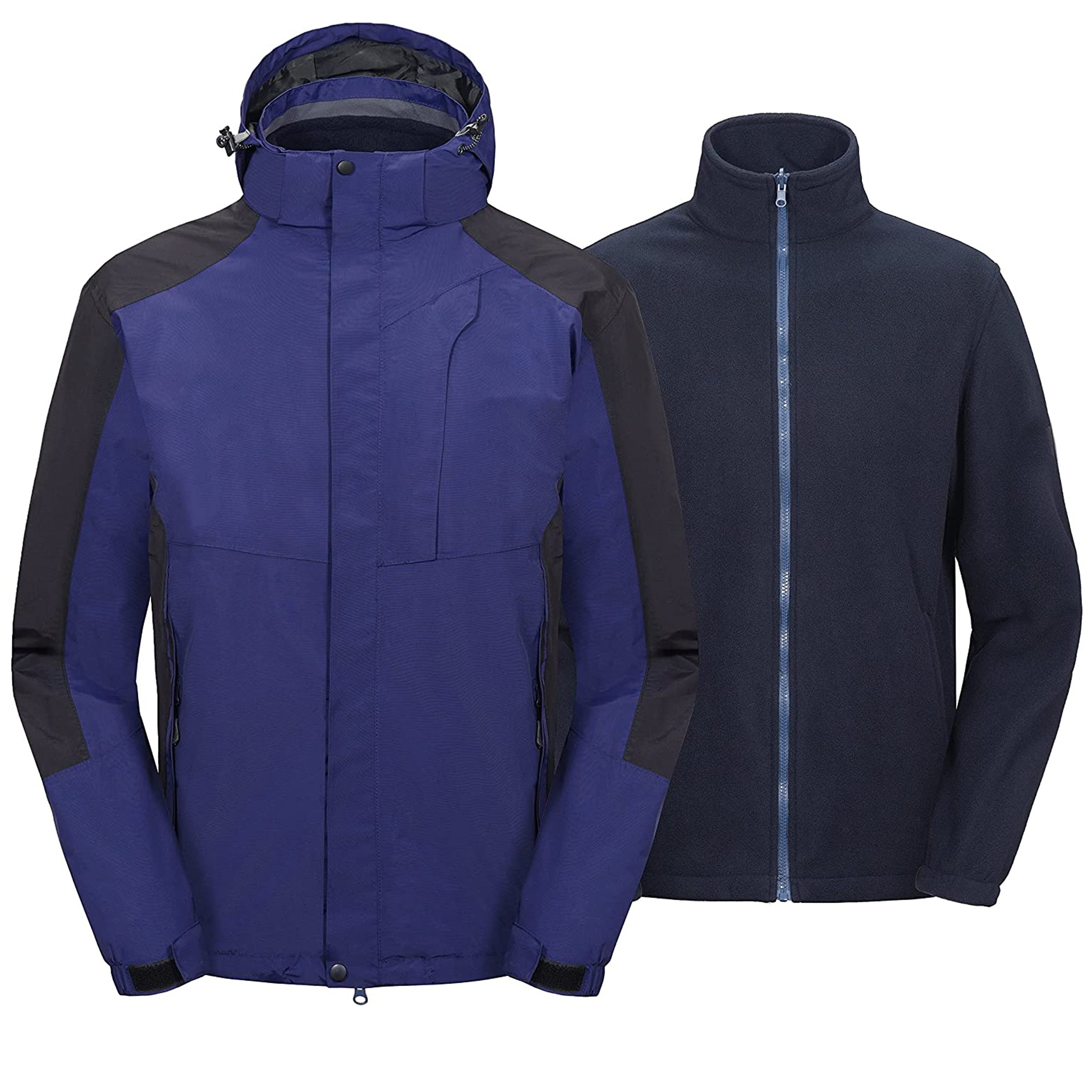 best quality climbing hiking outdoor jacket men's 3 in 1 coat