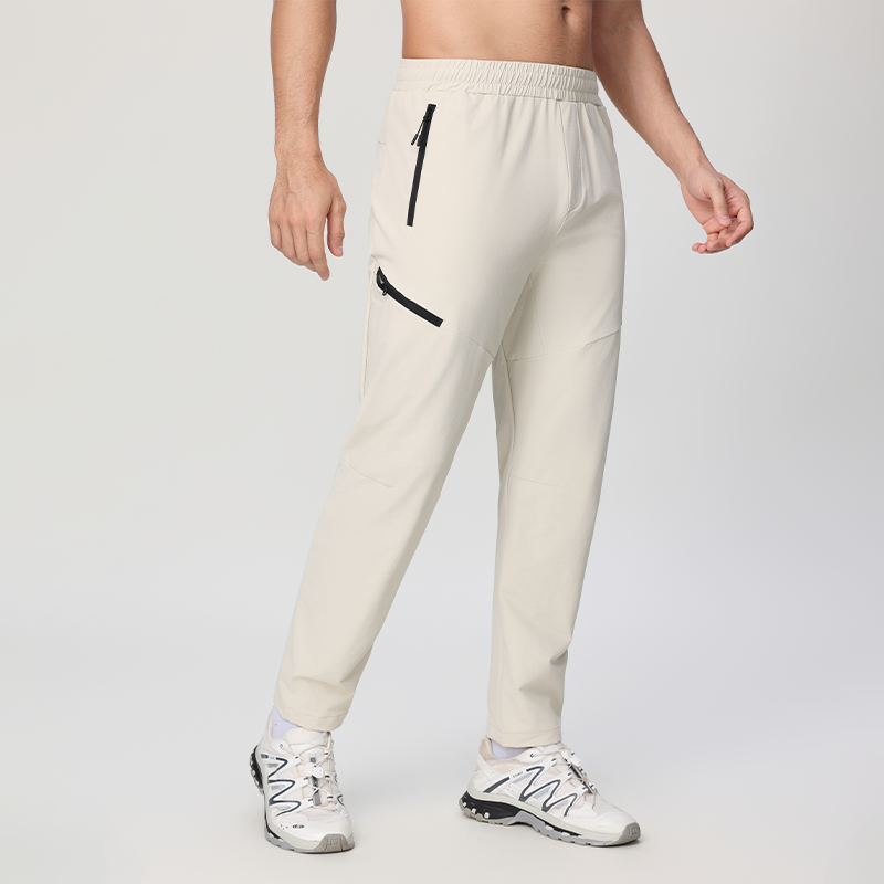 High Quality Mens Hiking Pants Lightweight Quick Dry Elastic Waist with Drawstring Zip Pockets Jogging Fishing Pants Sweatpants