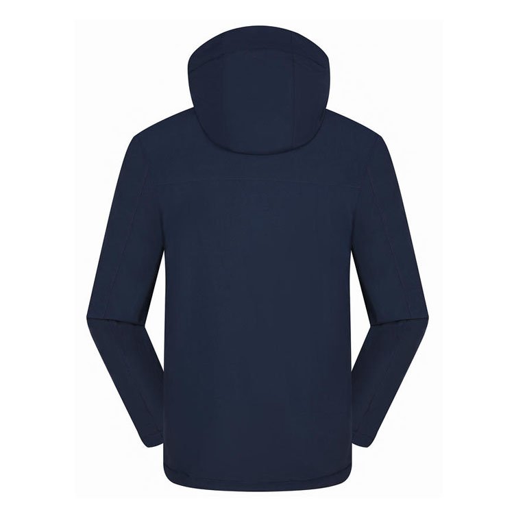 2024 New Design Wholesale Casual Sport Hooded Windbreaker Polyester Men Outdoor Hiking Jacket Men's Waterproof Jacket with Logo