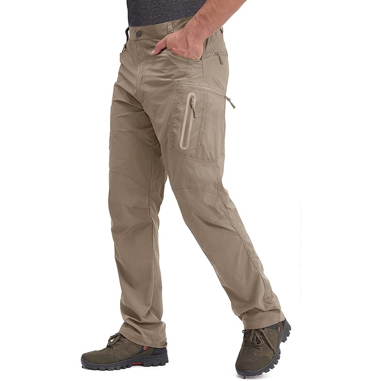 OEM/ODM Summer Lightweight Trousers Mens Tactical Fishing Pants Outdoor Hiking Nylon Quick Dry Cargo Pants Casual Work Trousers