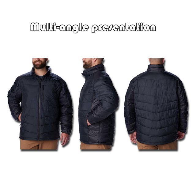 High Quality Men's Ultra-Lightweight down Jacket Windproof and Zipper Closure Size XL for Outdoor Backpacking and Hiking