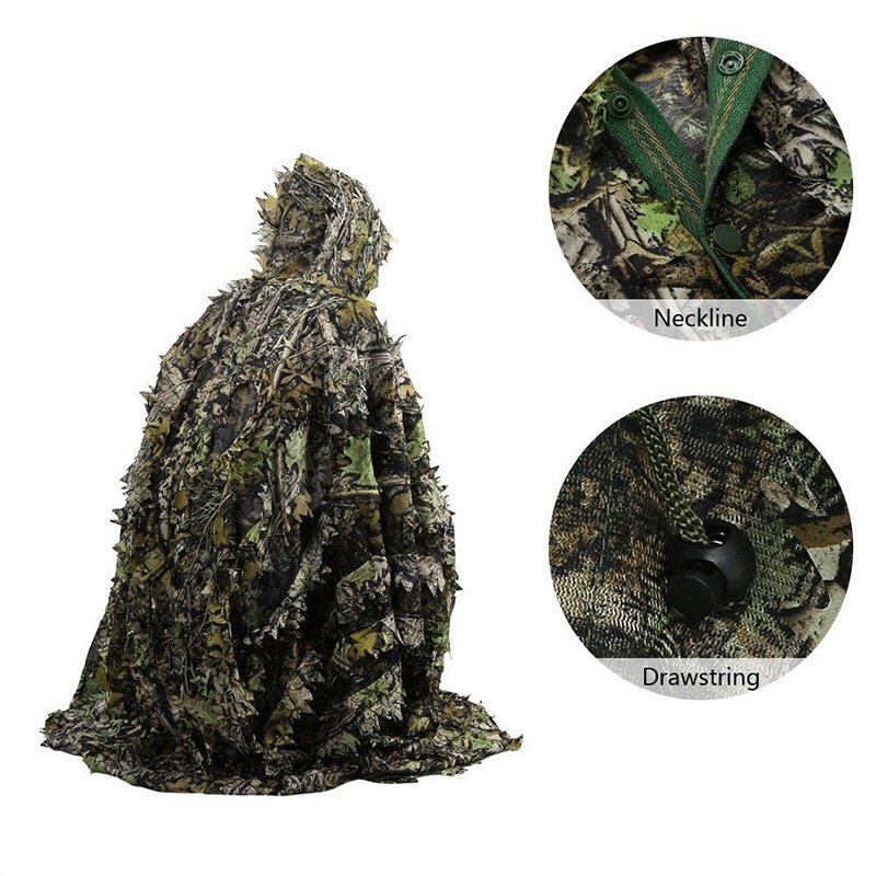 Outdoor Woodland Clothes Biomimetic Camo Clothing Photography Birdwatching Ghillie Suit Cloak CS Game Waterfowl Hunting Suits