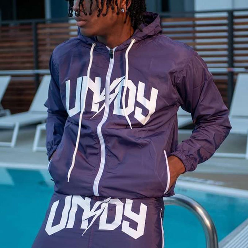Manufacturer Custom Logo Men's Clothing Nylon Jacket Full Zipper Hood Jacket Soft Shell Sports Windbreaker Short Set