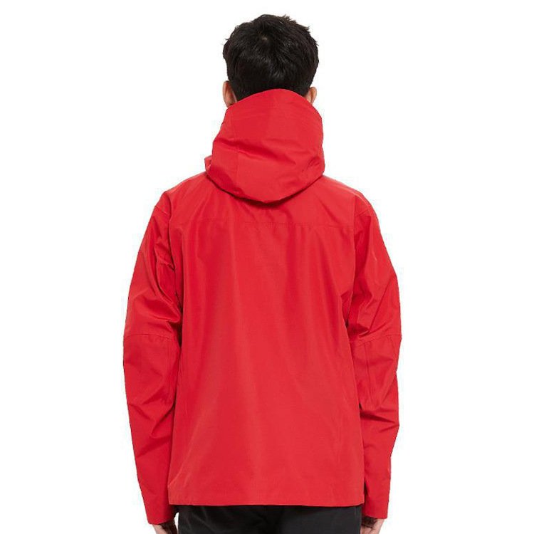 Outdoor single-layer custom jacket men's spring and winter fashion windproof waterproof ski three laminated rubber hiking jacket