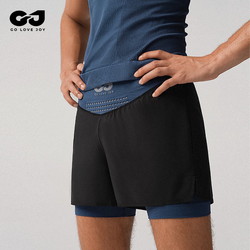 New Fashion Men's Resistant Active Basketball Shorts Workout Running 7 Inch Lightweight Athletic Shorts With Compression Liner