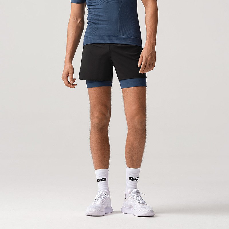 New Fashion Men's Resistant Active Basketball Shorts Workout Running 7 Inch Lightweight Athletic Shorts With Compression Liner