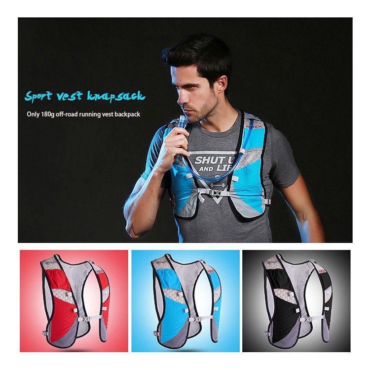 Marathon Running Vest with Water Bag Backpack Sport Air Vest for Off-Road & Hiking Clothing