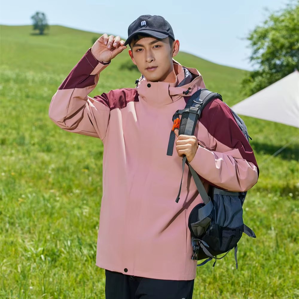 Outdoor storm jacket men and women couples thick mountaineering clothing coat waterproof work clothes windbreaker