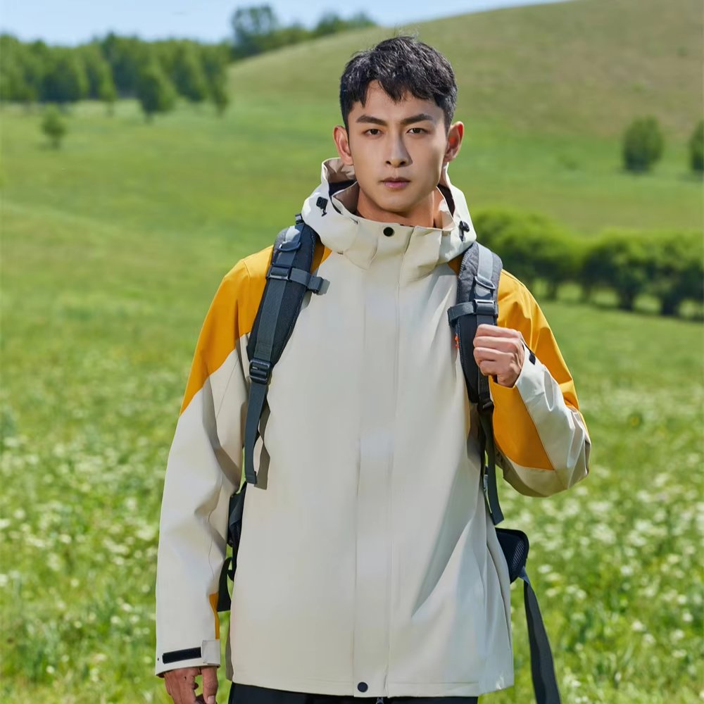 Outdoor storm jacket men and women couples thick mountaineering clothing coat waterproof work clothes windbreaker