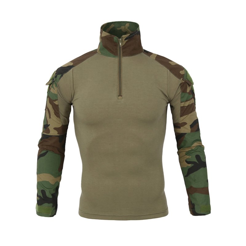 ESDY Men's Tactical Long Sleeve Outdoor Cycling Hunting T-Shirt Camo Shirt