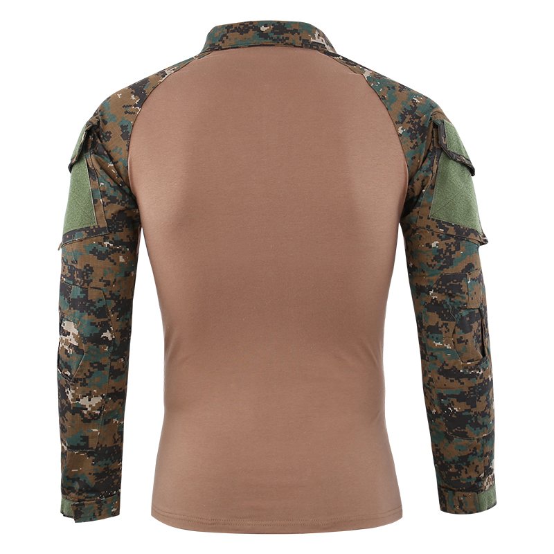 ESDY Men's Tactical Long Sleeve Outdoor Cycling Hunting T-Shirt Camo Shirt