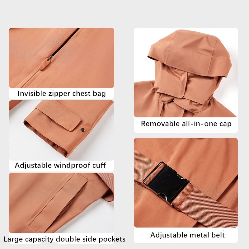 Xsunwing Women Overcoat Windbreaker Waterproof Jacket ladies Luxury classic Long belted Outerwear warm hooded Trench Coat WDQ014