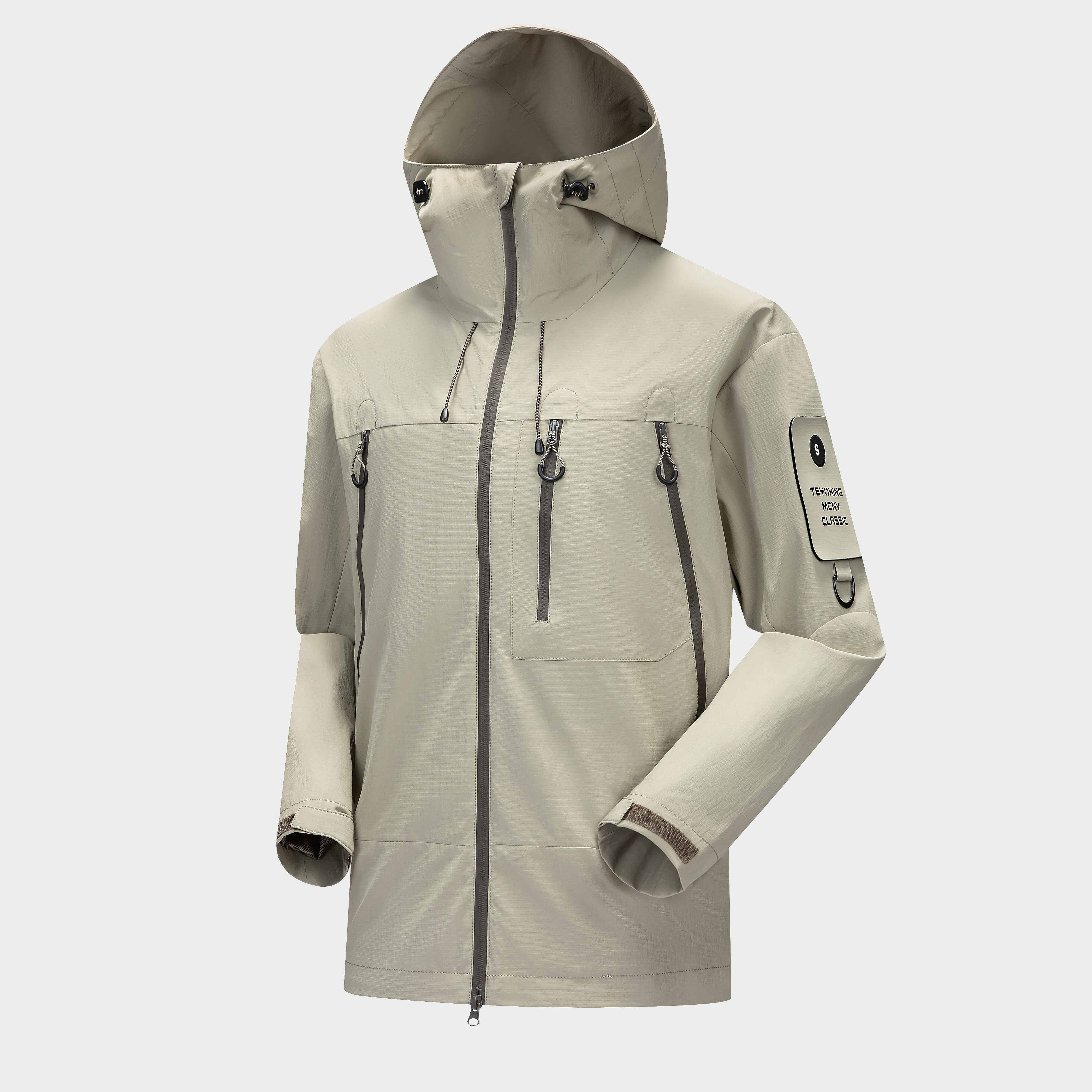 Hot selling men's fishing outdoor hiking windproof mountaineering soft shell jacket