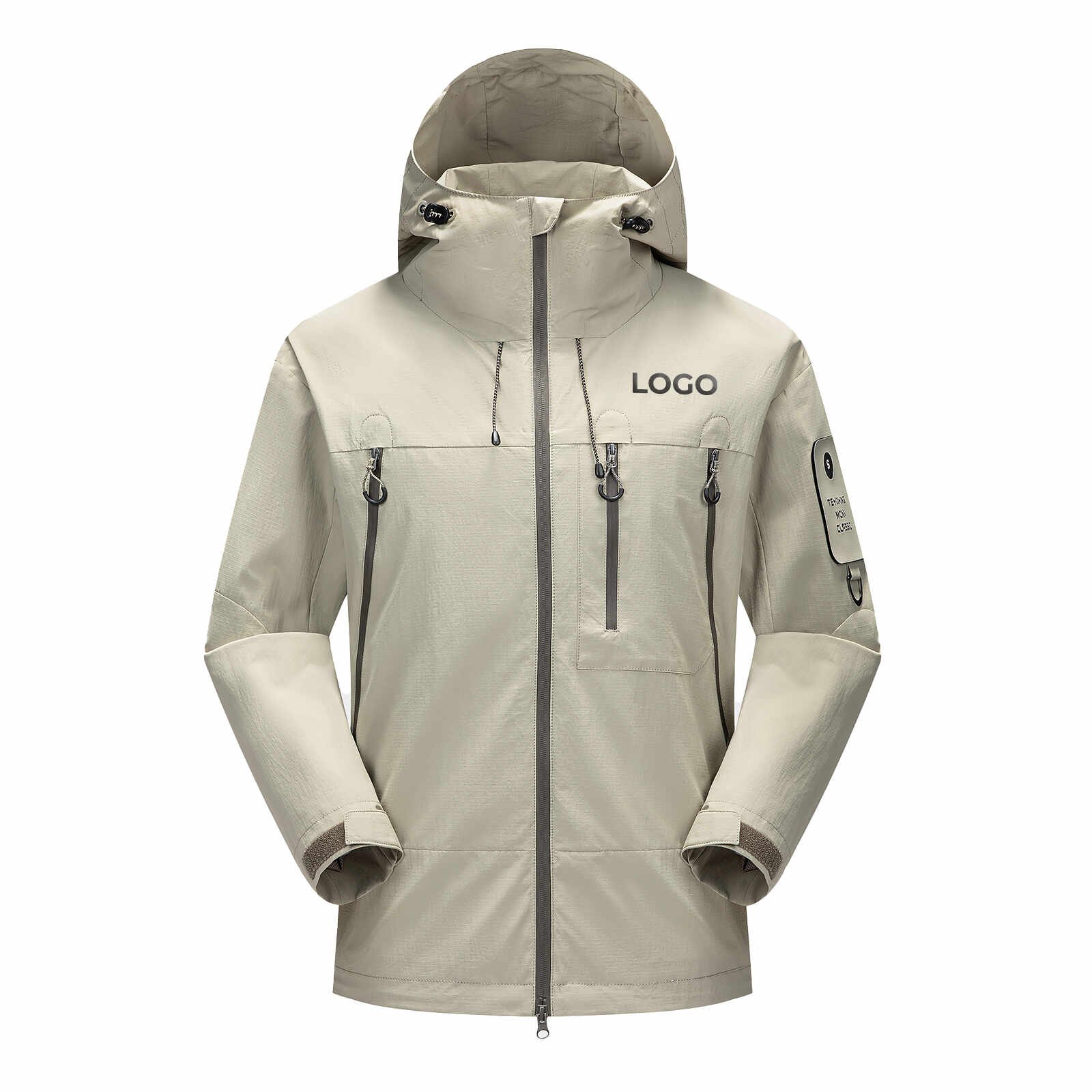 Hot selling men's fishing outdoor hiking windproof mountaineering soft shell jacket
