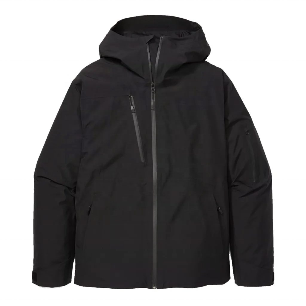 Custom Mens Jacket Waterproof Hiking Jacket Lightweight Hooded Rain Jacket Windproof Raincoat Breathable Windbreaker