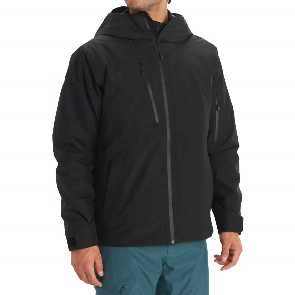 Custom Mens Jacket Waterproof Hiking Jacket Lightweight Hooded Rain Jacket Windproof Raincoat Breathable Windbreaker