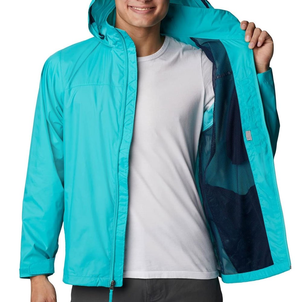 Custom Logo Outdoor Hiking Men Waterproof Sports Rain Running Jacket Reflective Windbreaker Packable Golf Cycling Hood Jackets