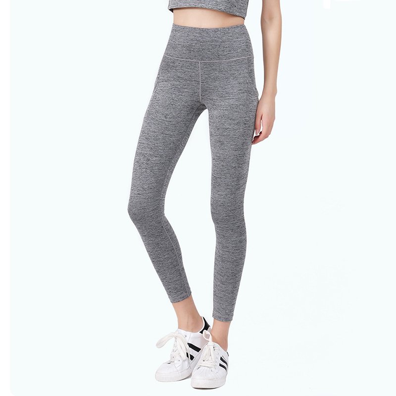 Ladies Leggings With Pockets Tight Yoga Leggings Cation Fabric Elastic Scrunch Leggings For Women