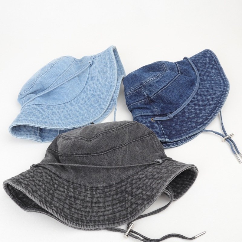 Cowboy fisherman hat woman retro fashion wash old basin hat spring summer outdoor leisure mountaineering sun protection hat