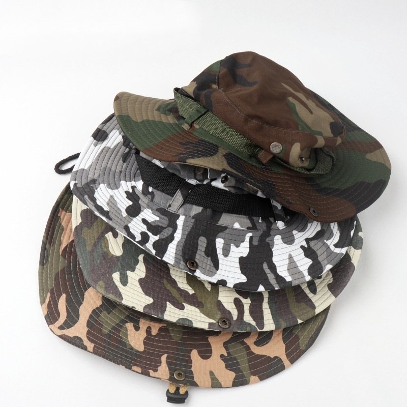 Wholesale Custom Breathable Outdoor Hunting Hiking Fishing Climbing Camo Sports Printed Camouflage Hat Cap