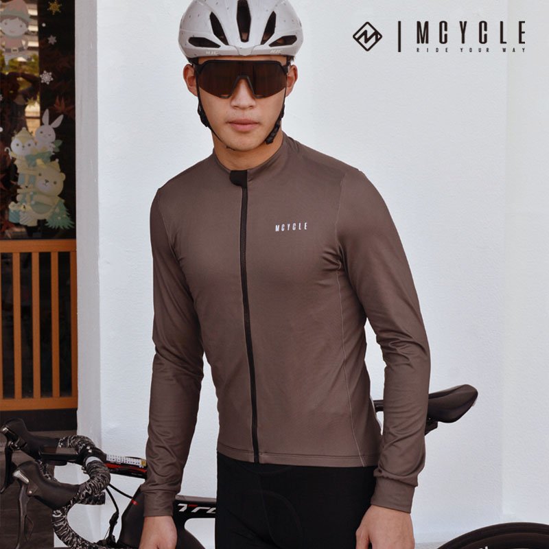 Mcycle Customize Winter Cycling Outfit Windproof Fleece Thermal Bicycle Clothing Men's Long Sleeve Cycling Thermal Jacket