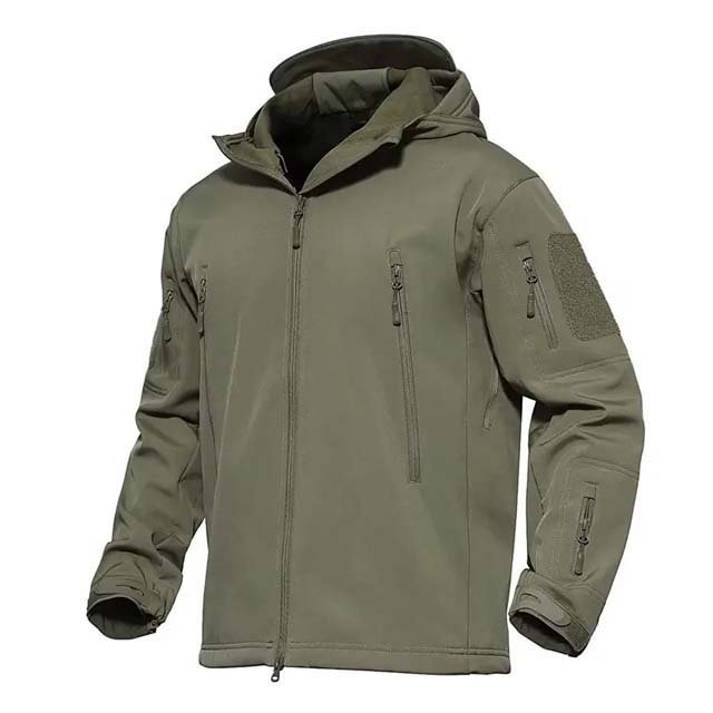 Wholesale Custom Men's Hooded Rain Jacket Outdoor Cycling Hiking Breathable Waterproof Windbreaker Embroidered Canvas Pocket