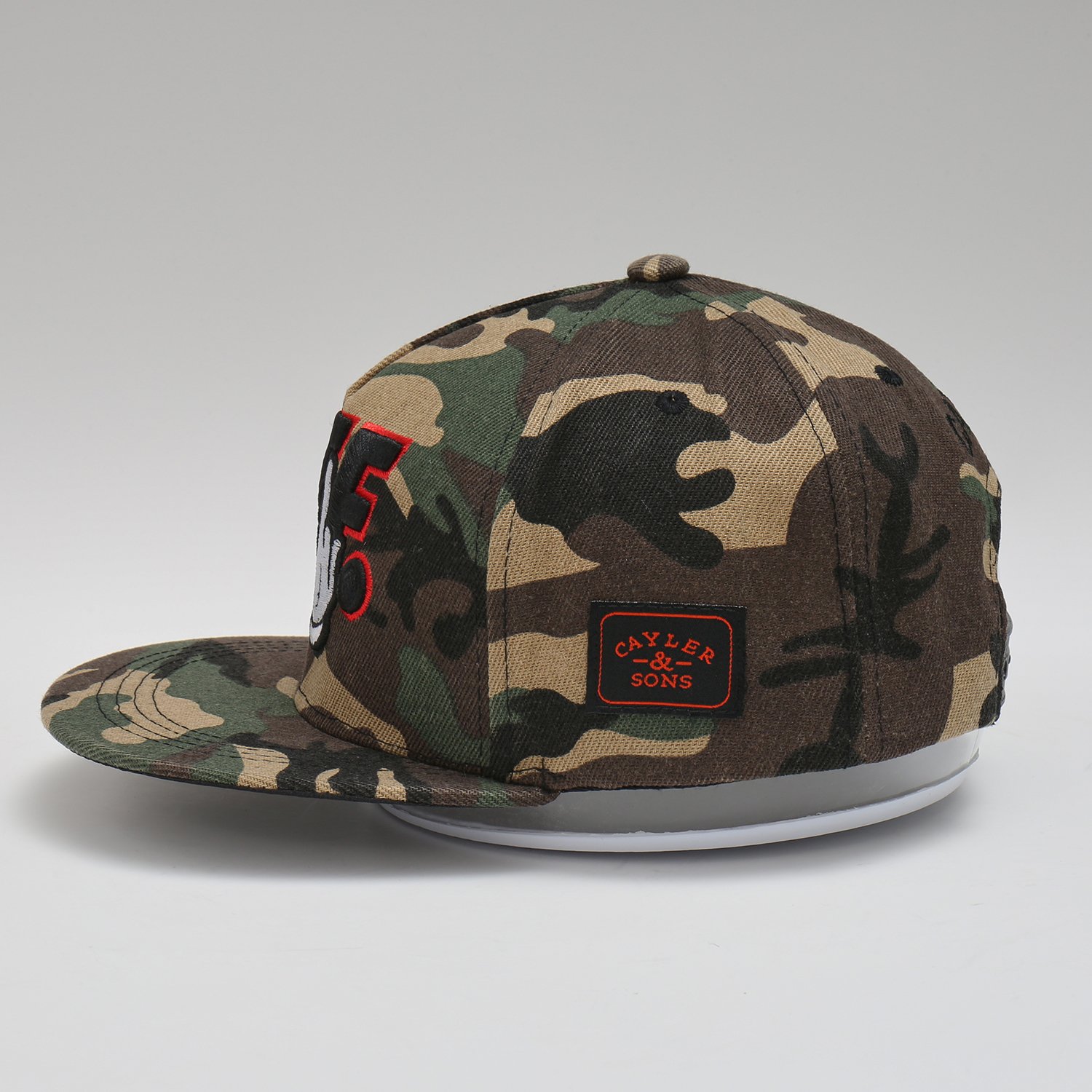 Wholesale factory price cheap custom man camouflage hunting hat adjustable cotton camo embroidery sports flat brimmed caps