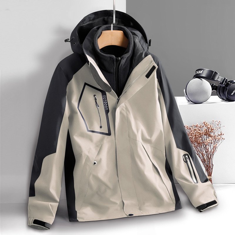Outdoor Jacket Men Triad Windproof Waterproof Coat Outdoor Hiking Clothing Women Custom Wholesale Couple Jackets