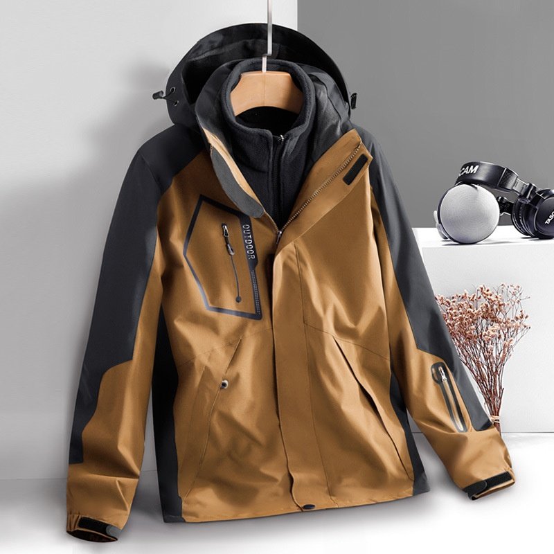 Outdoor Jacket Men Triad Windproof Waterproof Coat Outdoor Hiking Clothing Women Custom Wholesale Couple Jackets